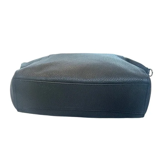 Coach Prairie Satchel Black Pebble Leather Crossbody Bag 58874 - Picture 10 of 12